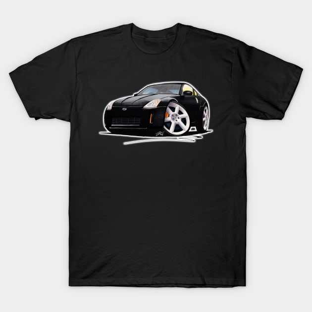 Nissan 350z Black T-Shirt by y30man5